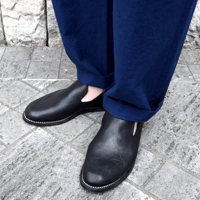 【2020 SS】FRANK LEDER(フランクリーダー)/ BALTIC BLUE DYED VINTAGE BEDSHEET 2TUCK TROUSERS -BLUE- #0913029-39(9)