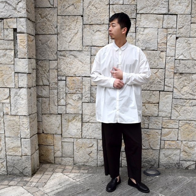 【2020】 toogood(トゥーグッド)/ THE DRAUGHTSMAN SHIRT POPLIN -CHALK- (9)
