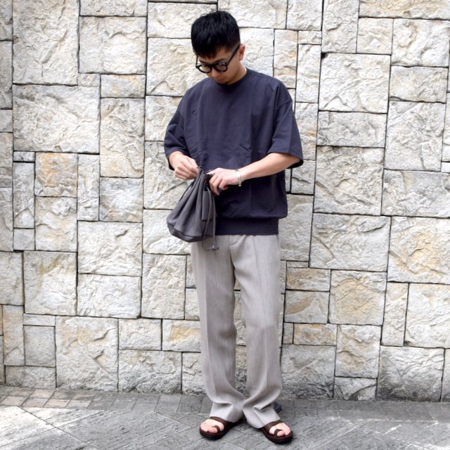 【2020】AURALEE(オーラリー)/ SUPER HIGH GAUGE SWEAT BIG TEE -INK BLACK- #A20SP02NU(9)