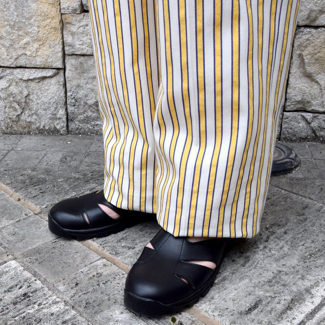 【2020 SS】NEAT(ニート)/ LAL STRIPE WIDE PANTS -PURPLE×YELLOW- #20-01LSW(9)