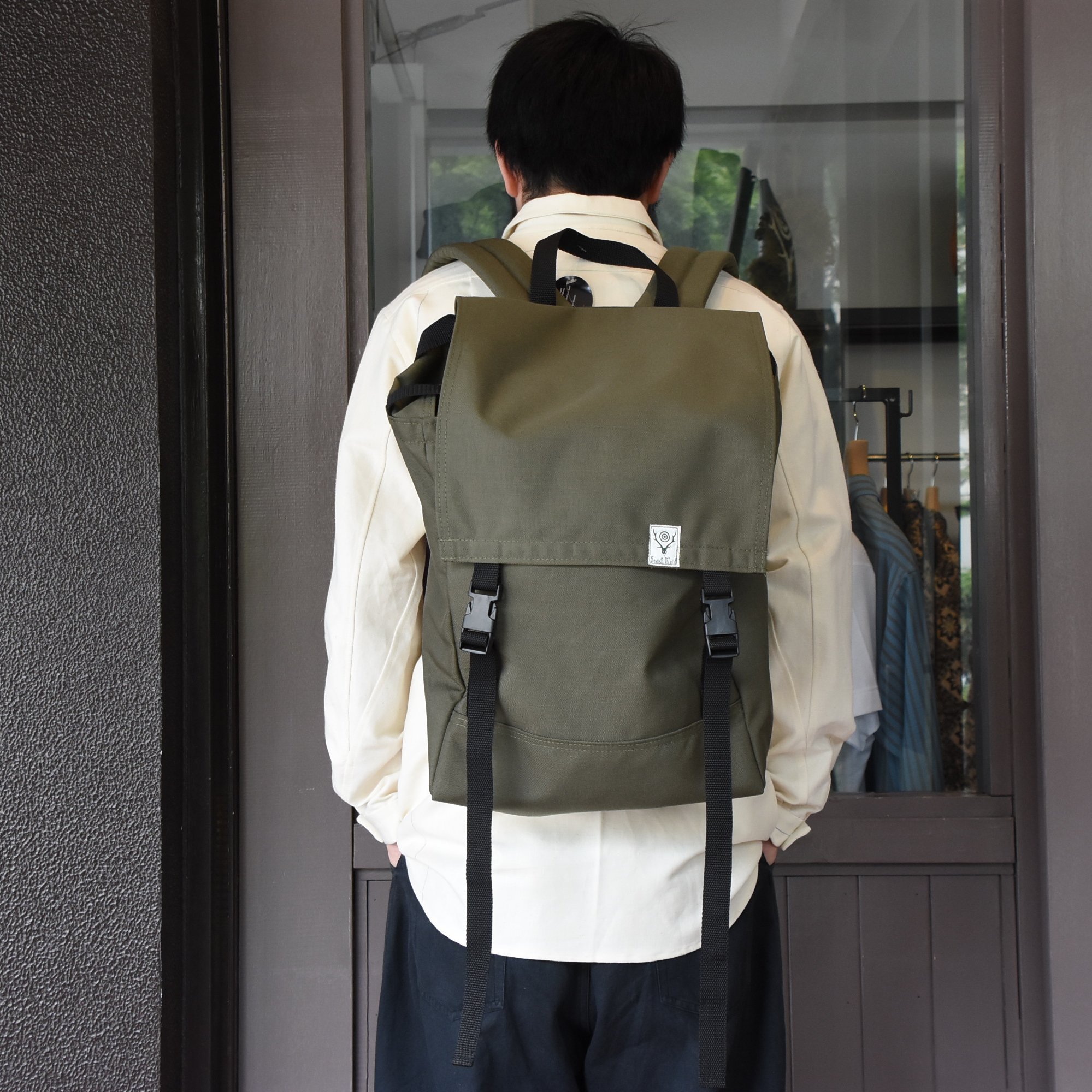 South2 West8(サウスツーウエストエイト) Canoe Sack-OLIVE- (9)