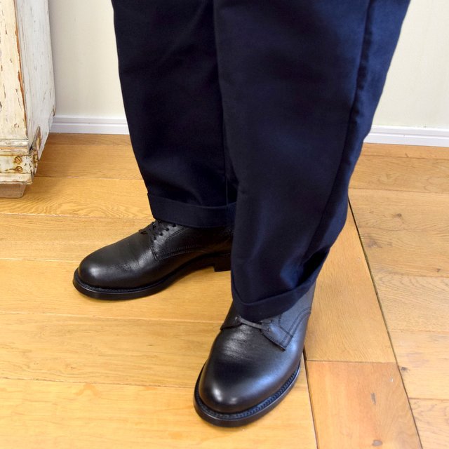 FRANK LEDER(フランクリーダー)/ MOLESKIN 2TUCK TROUSERS -NAVY- #0723026(9)