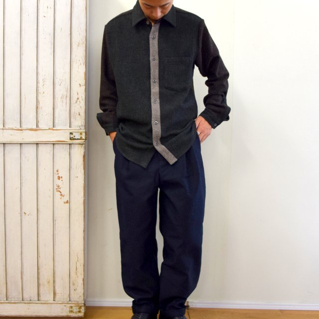 FRANK LEDER(フランクリーダー)/ VINTAGE FABRIC EDITION SHIRT -GREEN- #0126070(9)