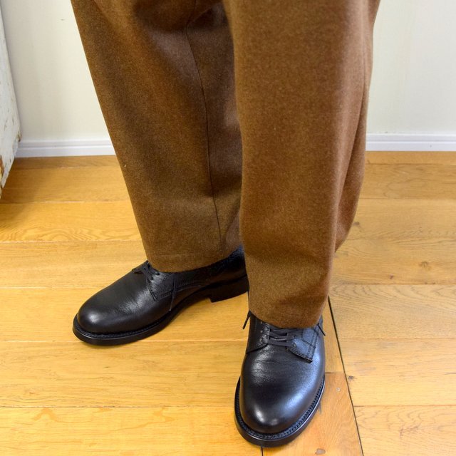【2020】FRANK LEDER(フランクリーダー)/ LIGHT WEIGHT LODEN WOOL 2TUCK TROUSERS -BROWN- #0723028(9)