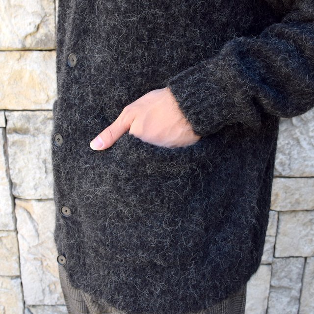 AURALEE(オーラリー)/ ALPACA WOOL SUPER LIGHT KNIT BIG CARDIGAN -TOP CHARCOAL- #A20AC01AW(9)