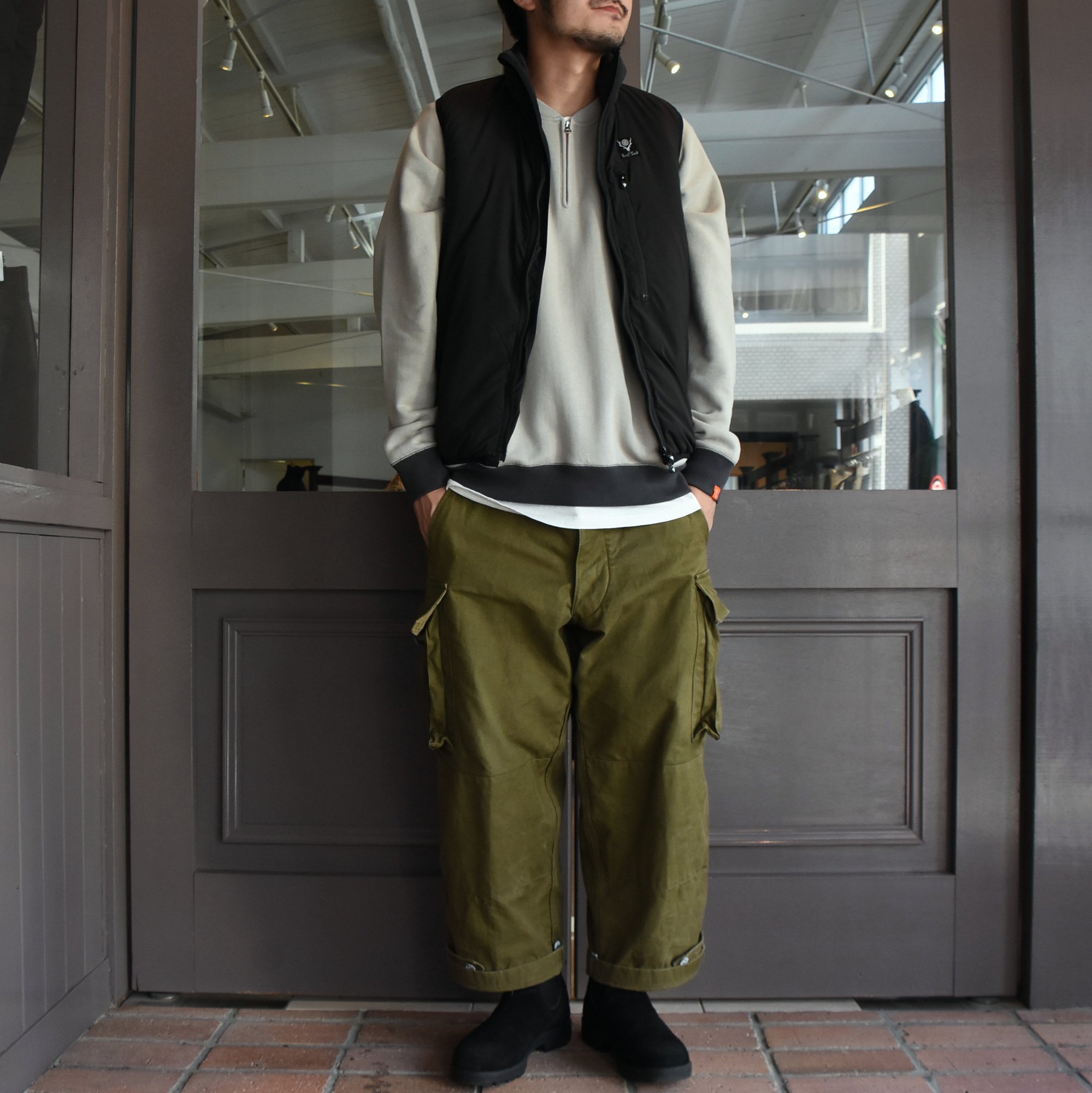 South2 West8(サウスツーウエストエイト)Insulator Vest-Peach Skin-BLACK- #HM813(9)