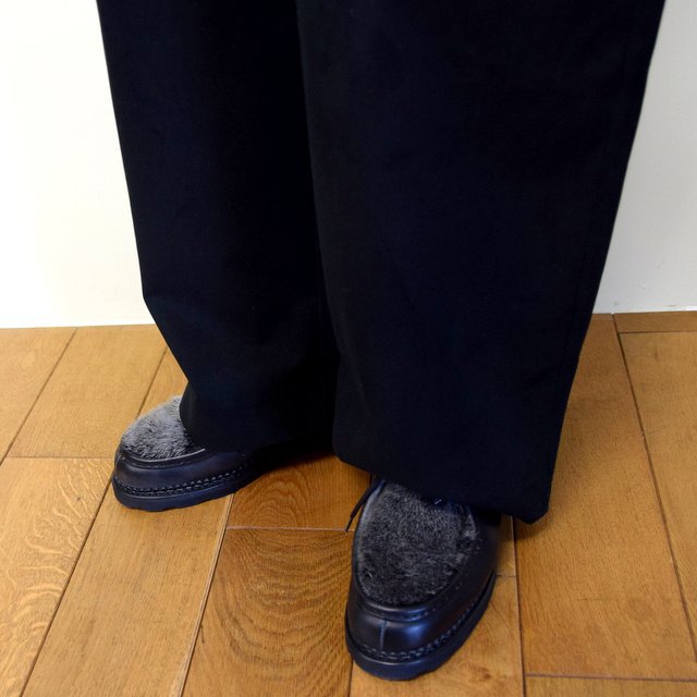STUDIO NICHOLSON(スタジオニコルソン)/ PEACHED COTTON TWILL-BLACK- #SNM-351(9)
