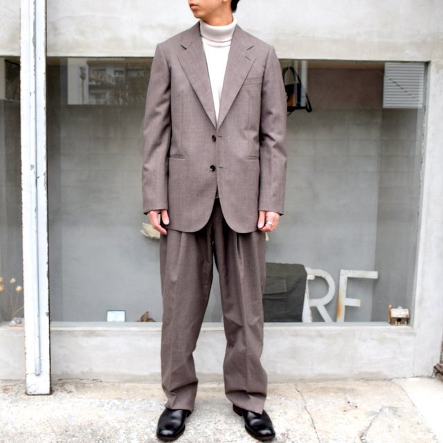 AURALEE(オーラリー)/ BLUEFACED WOOL WIDE SLACKS -TOP BROWN- #A20AP03BH(9)