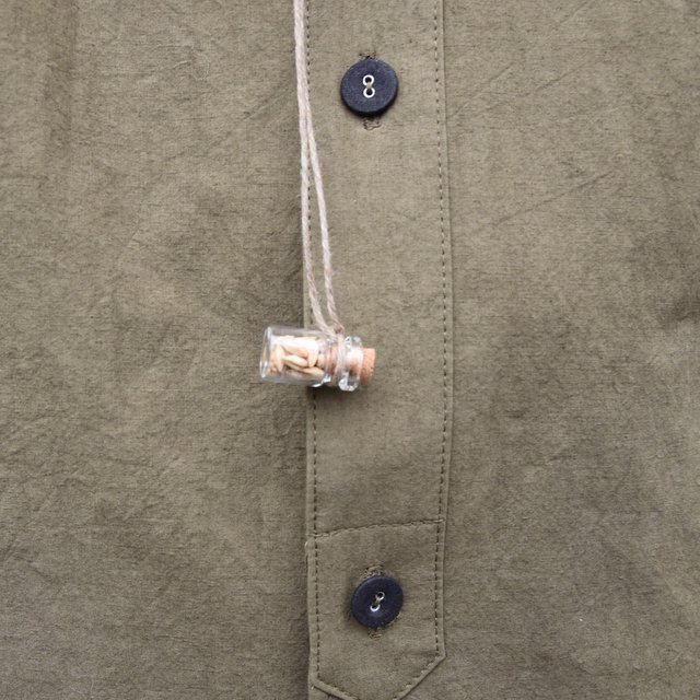 FRANK LEDER(フランクリーダー)/ COTTON / LINEN SIDE POCKET SHIRT WITH SEED 0216077-58(9)