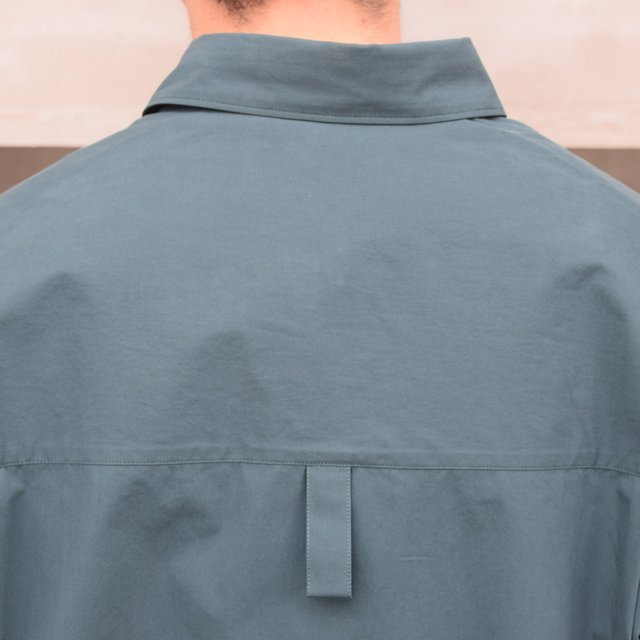 STUDIO NICHOLSON(スタジオニコルソン)/ SORONO POWDER COTTON OVERSIZED S/S SHIRTS -WAKAME- #SNM-567(9)