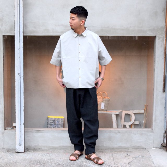toogood(トゥーグッド)/ THE GARDENER SHIRT SHORT POPLIN -CELADON-(9)