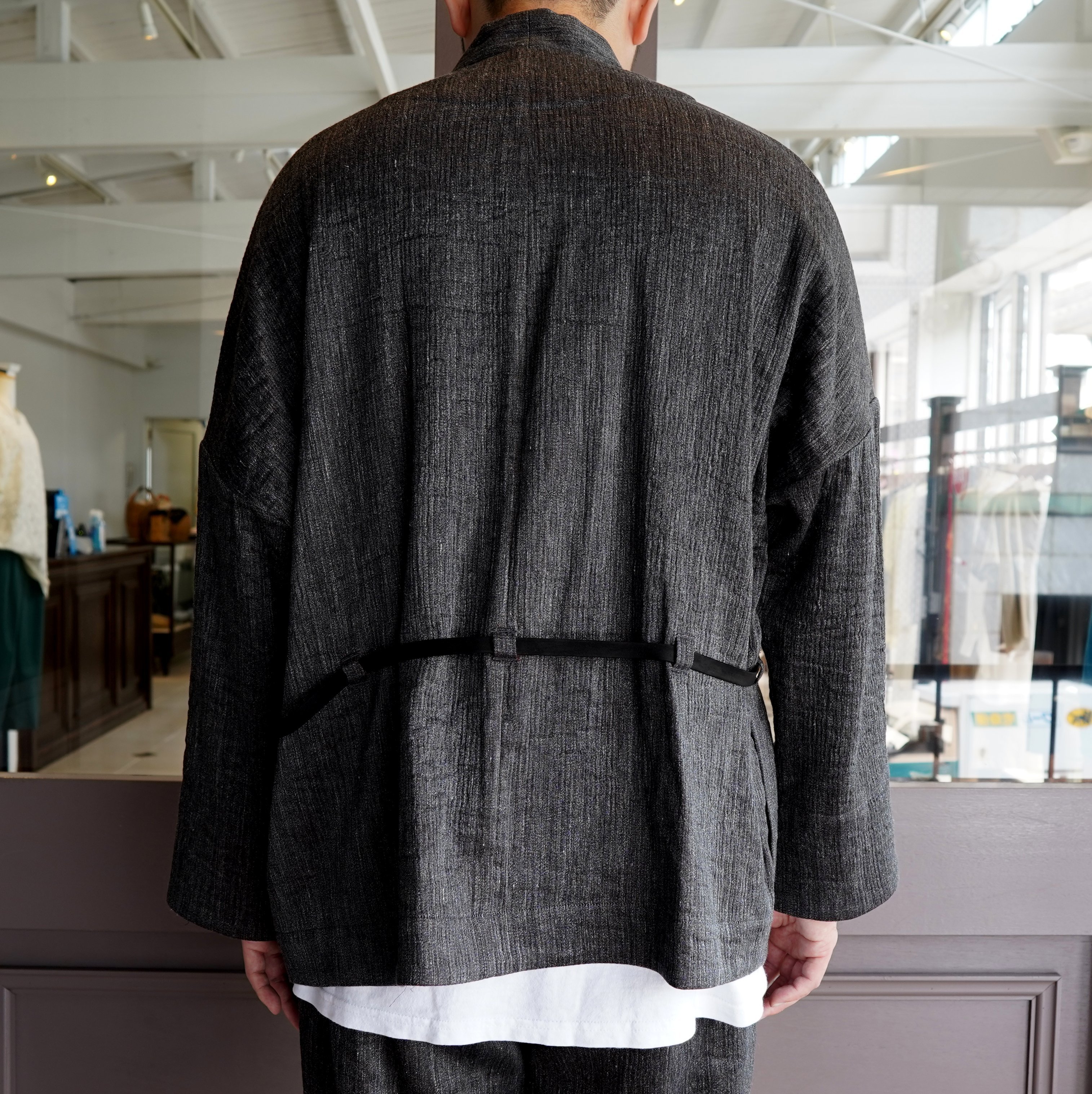 amachi.(アマチ) Rikyu Jacket-Charcoal×Red wood- #AY9-9(9)