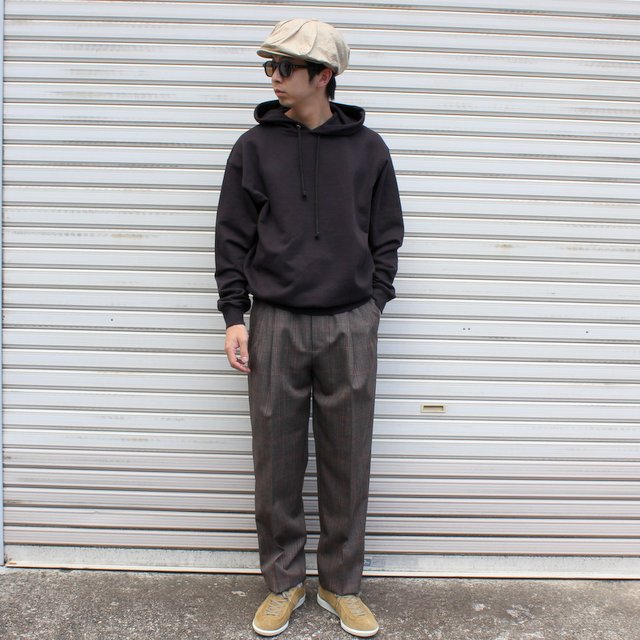 AURALEE(オーラリー)/ SUPER SOFT HEAVY SWEAT P/O PARKA -DARK BROWN- #A21AP01GU(9)
