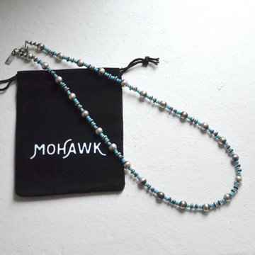 MOHAWK(z[N) Silver Vintage Beads Necklace