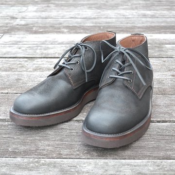 【別注】 MOTO(モト)/ 5 inches Lace-Up Boots(Velours) -BLACK- #16361
