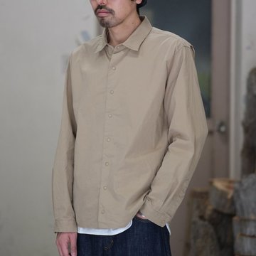 YAECA(ヤエカ) コンフォートシャツ リラックス スクエア -KHAKI- #18109