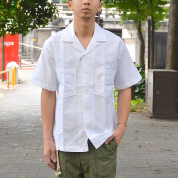 【40% OFF SALE】ohh!nisica(オオニシカ)/ オープンカラーシャツ -WHITE- #ONI-074
