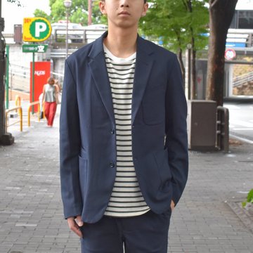 【2018 AW】A VONTADE(ア ボンタージ) Lounge Jacket -T/R Stretch Serge-DK.NAVY- #VTD-0279