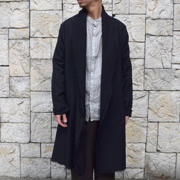 【2019 AW】MITTAN(ミッタン)/ 三重織綿絹毛麻ジャケット -黒がさね- #JK-23-BK