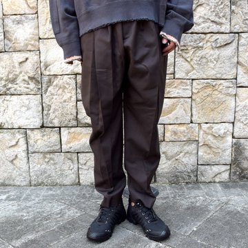 stein(V^C)/ WIDE TAPERED TROUSERS -C.BROWN- #ST178-1