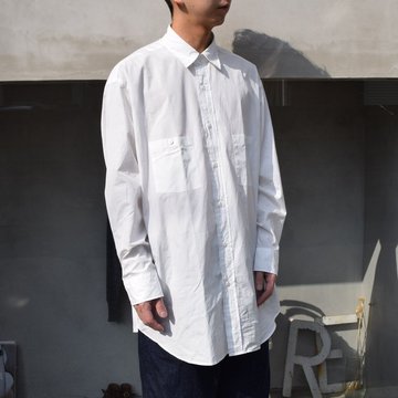 HERILL (ヘリル)/ Suvin Work Shirts -WHITE- #202829Q405