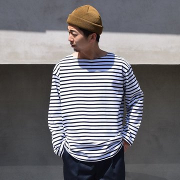 BROWN by 2-tacs (ブラウンバイツータックス)/ CR-BASQUE -WHITE×NAVY- #B25-T003
