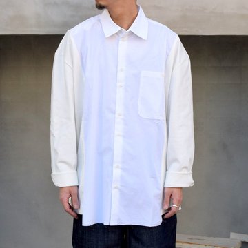 CAMIEL FORTGENS(カミエル フォートゲンス)/ RESEARCH SHIRT TEE LONG SLEEVE COTTON/JERSEY -WHITE- #11.11.05