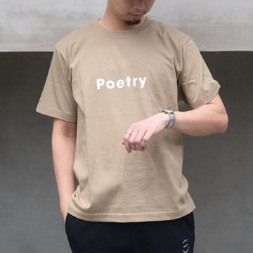 POET MEETS DUBWISE(|[g~[c_uCY) / Poetry T-Shirt -SAND- PMDHP-0208-SA
