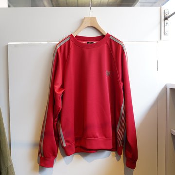 NEEDLES(ニードルス)/TRACK CREW NECK SHIRT POLY SMOOTH -RED- KP219