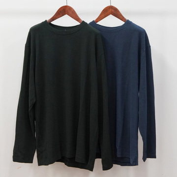 MITTAN(ミッタン) / 強撚絹紬糸ロングTシャツ -2color- #T-13