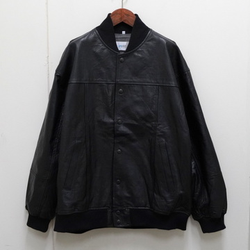 yoused(ユーズド) / ALL LEATHER STADIUM JUMPER -BLACK- #22AW10