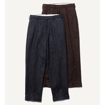 【23AW】A.PRESSE(ア プレッセ)/ Tweed Trousers -CHARCOAL- #23AAP-04-03H