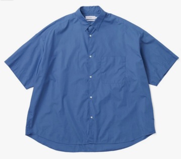 [24SS]Graphpaper (グラフペーパー)/ Broad S/S Oversized Regular Collar Shirts -3COLOR- #GM241-50003B