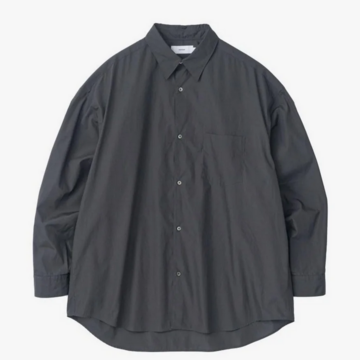 [24AW]Graphpaper (Oty[p[)/ Broad L/S Oversized Regular Collar Shirts -C.GRAY- #GM243-50001B