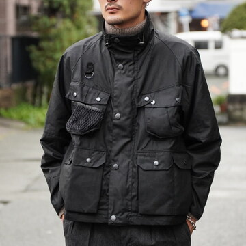 Barbour(ouA[) / Modified Dryfly Wax Jacket -BLACK- #1473MWX2337