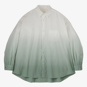 y25sszGraphpaper (Oty[p[)/ Broad L/S Oversized Regular Collar Shirts -PALE GREEN,BROWN- #GU251-50001C