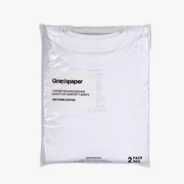 [25SS]Graphpaper (Oty[p[)/ 2-Pack Crew Neck Tee -WHITE,GRAY,NAVY- #GU251-70101B