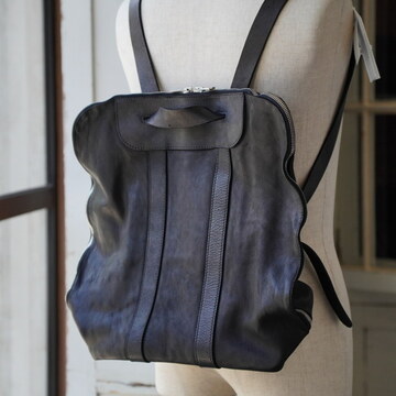 GUIDI(OCfB) / SOFT HORSE FULL GRAIN BACK PACK -BLACK- 