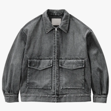 y25AWzGraphpaper (Oty[p[)/ Selvage Denim Zip Jacket -BLACK_LIGHT FADE- #GM253-20056LB