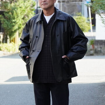 y25AWzCCU(V[V[[)/ COVERALL -BLACK- #SH-61-C-COW-4