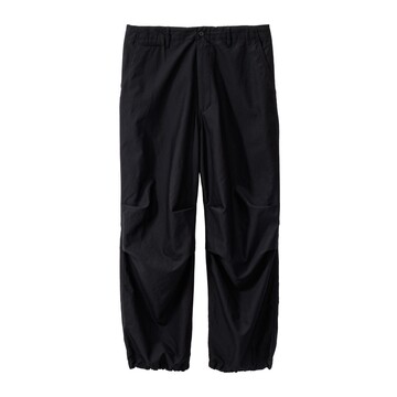 y25AWzGraphpaper (Oty[p[)/ Cotton Cupro Back Satin Military Pants -BLACK-  #GU253-40345