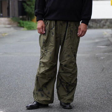 Gurank(ON)/ Poplin camouflage cargo pants -KHA/BK- #2552