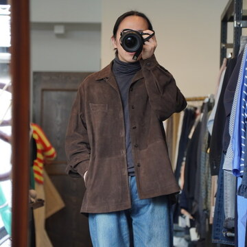 y25AWzMAATEE&SONS(}[eB[AhTY)/ SUEDE SHIRTS JACKET -BRWN- #MT5303-0904