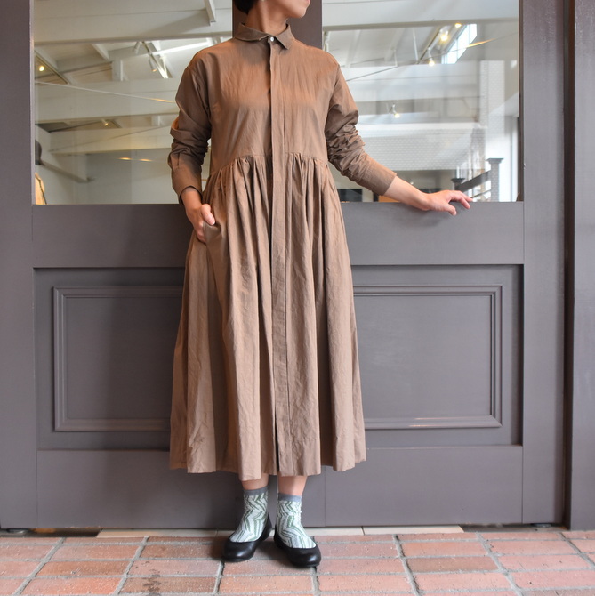TOUJOURS(トゥジュー) Randam Pleated Shirt Dress #MM33DD03(10)