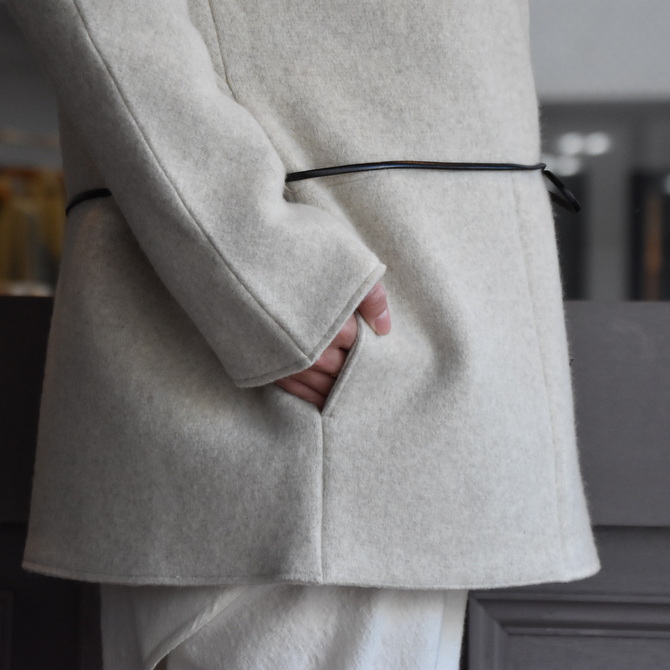 TENNE HANDCRAFTED MODERN(テン ハンドクラフテッドモダン) NO COLLAR KNIT JACKET (2色展開)#003JK(10)