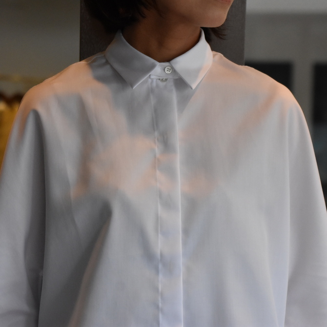 TENNE HANDCRAFTED MODERN(テン ハンドクラフテッドモダン) GUSSET SL SHIRT WITH COLLAR #0013-21SS(10)