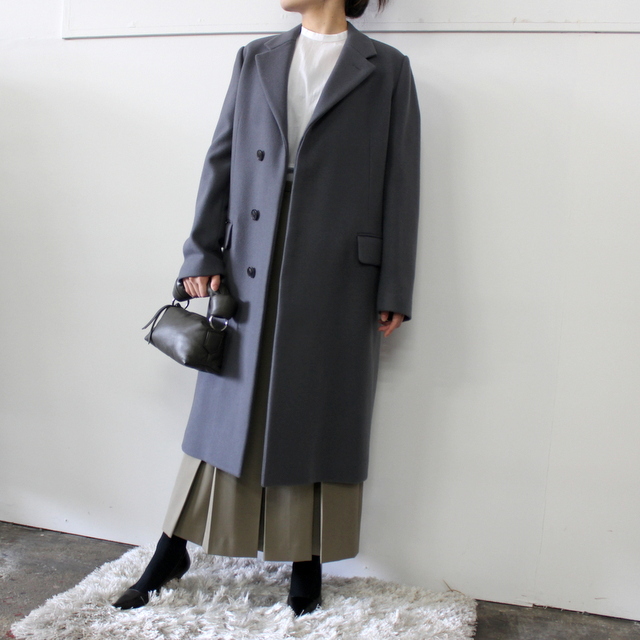 AURALEE(オーラリー) DOUBLE CLOTH LIGHT MELTON CHESTERFIELD COAT_A21AC03LM【K】(10)