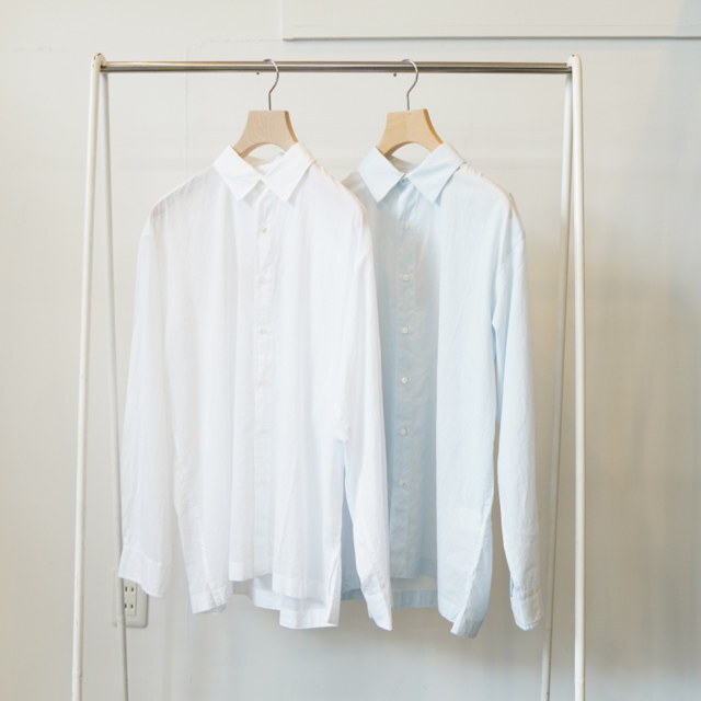 Vas-y Lentement(ヴァジーラントモン)REGULAR COLLAR L/SL SHIRT #NVL2411CB(10)