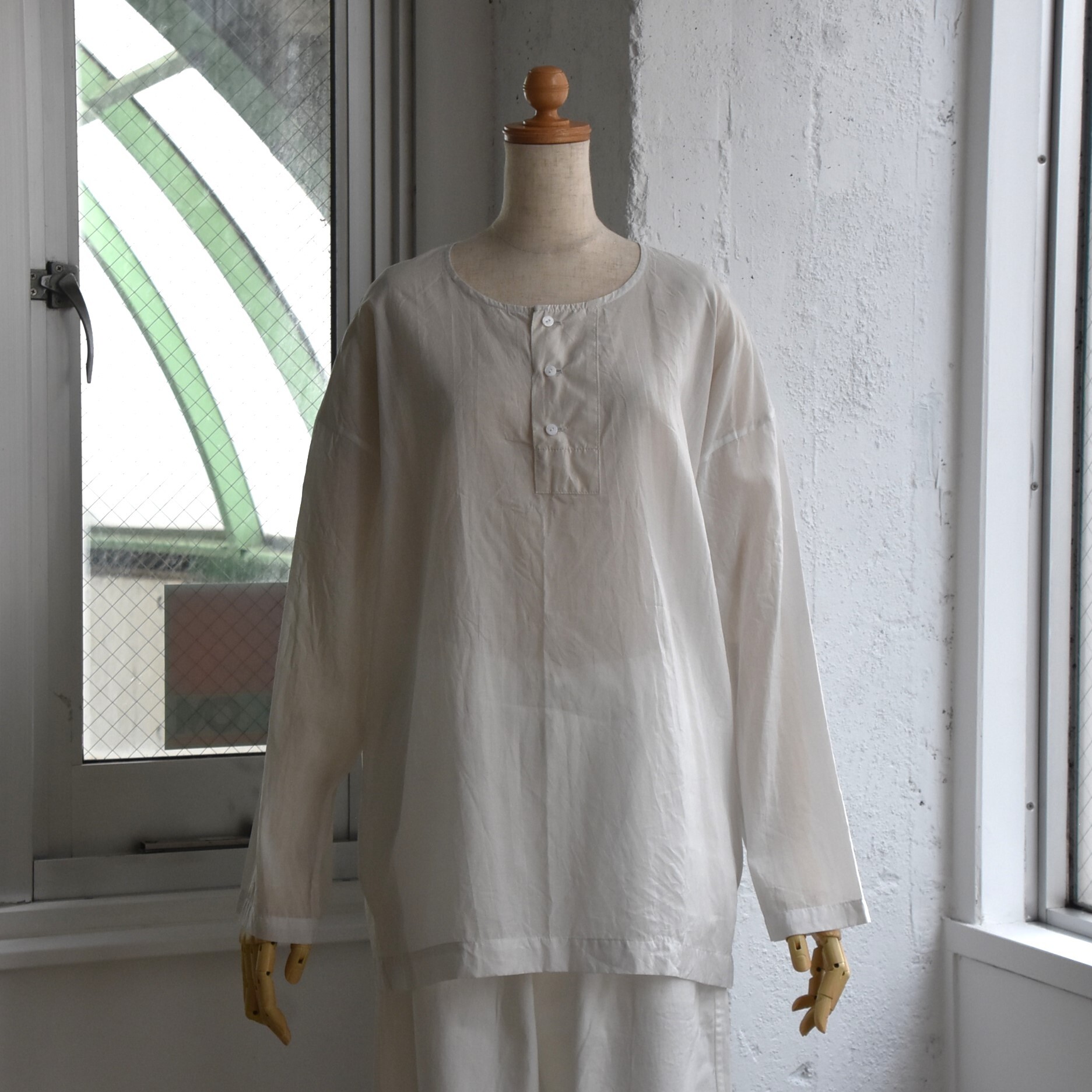 TOUJOURS(トゥジュー) / Big Henley Neck Shirt #MM42ES02-AA(10)