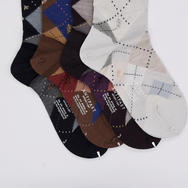 ANTIPAST (アンティパスト)/ ARGYLE+argyle SOCKS(4色展開) (11)